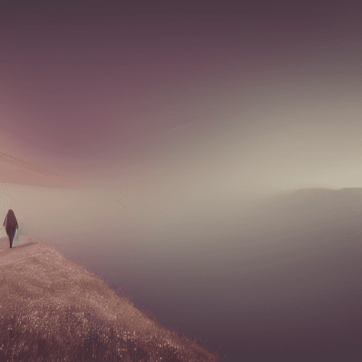 AI generated: walking on the starlight,foggy ultra wide shot, atmospheric, hyper realistic, epic composition, cine...