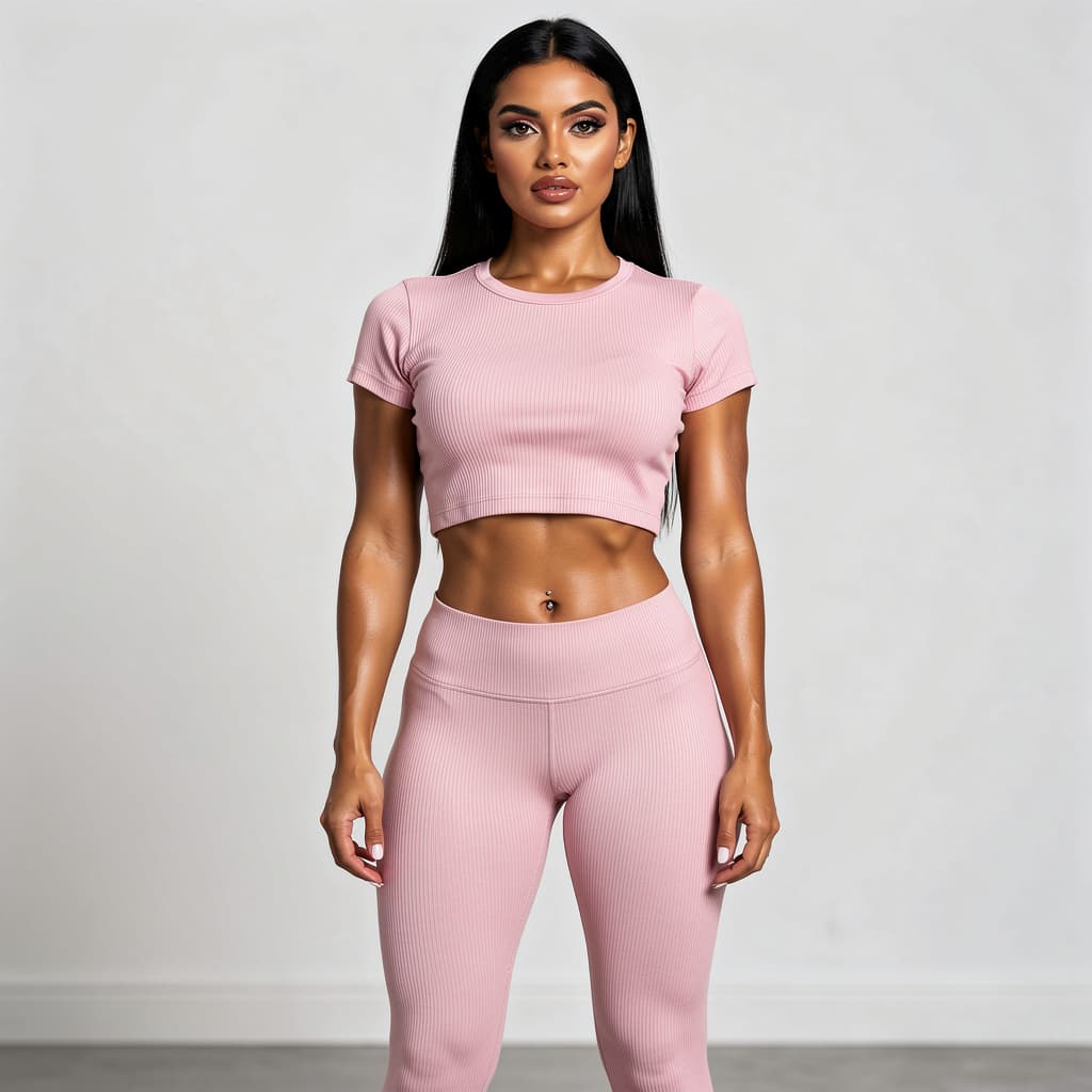 AI generated: A stunning Spanish-looking woman in her early 30s, full frontal view facing the camera, standing con...