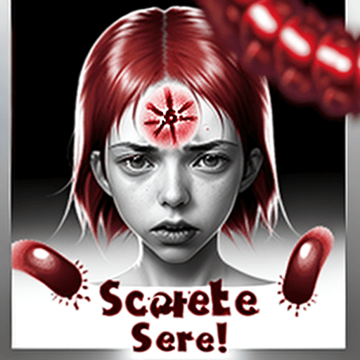 AI generated: sugestive photo about scarlet fever
 