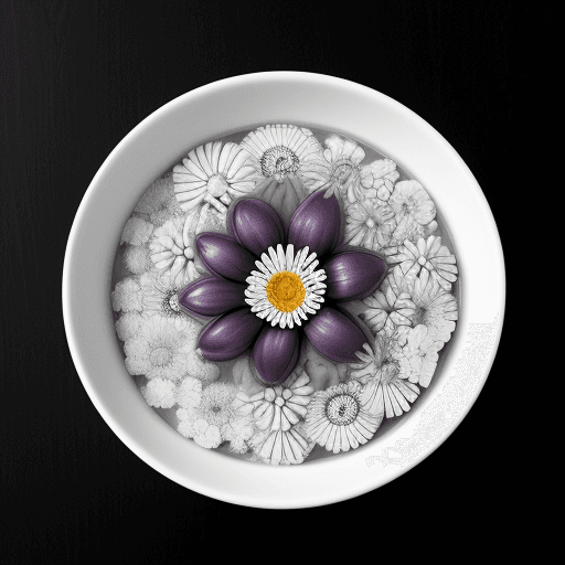 AI generated: Plum orchid chrysanthemum porridge all in one place
in black and white