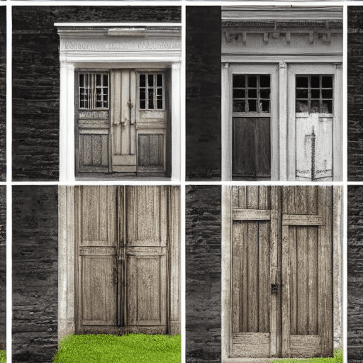AI generated: A photo depicting an infinite succession of doors opening onto other open doors. Each door reveals a...