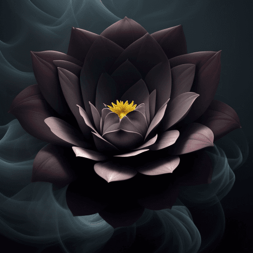 AI generated: The image shows a large flower that looks like smoke. The smoke rises up, creating a visually striki...
