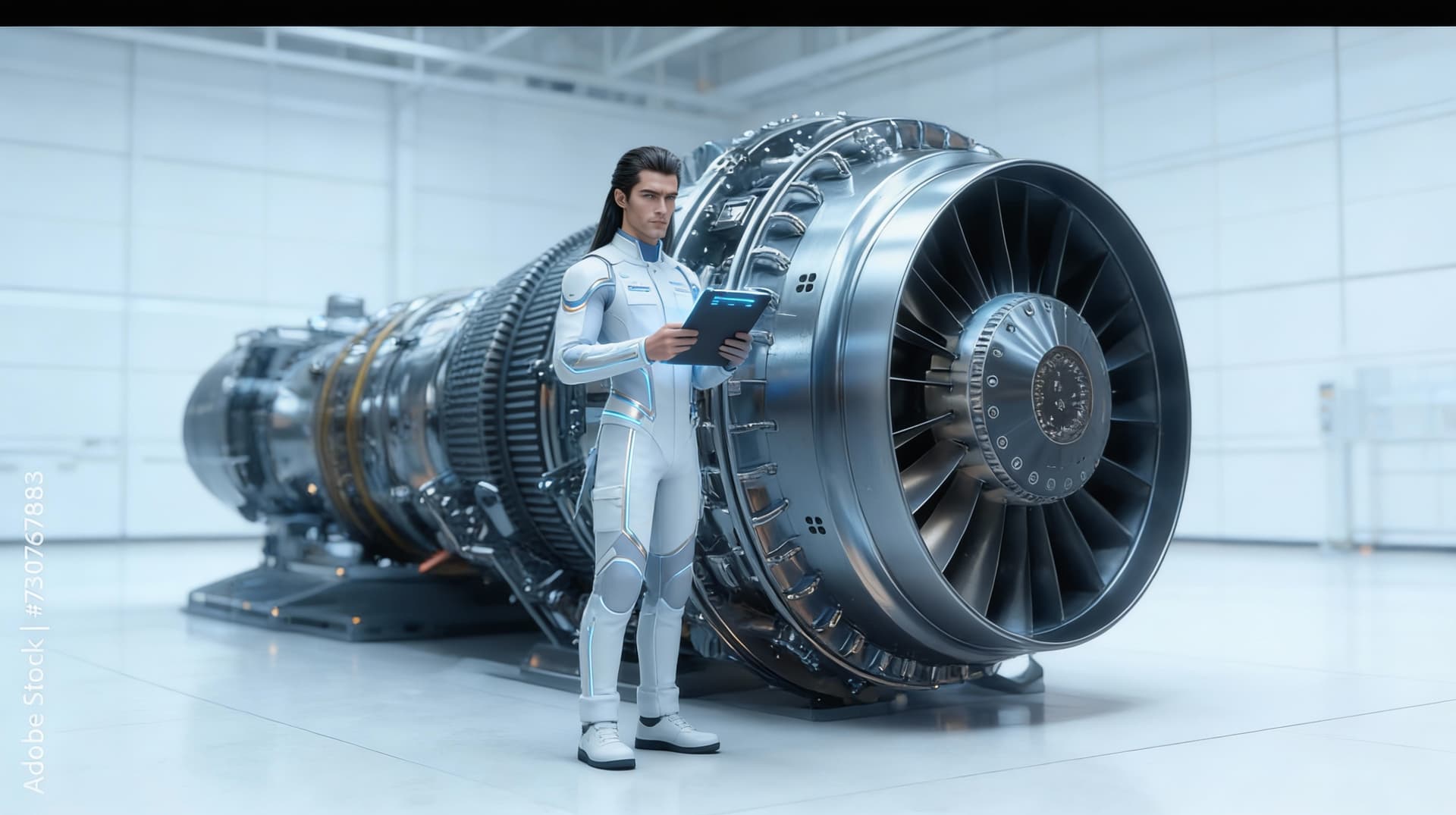 AI generated: Use the Reference Image to reimagine the View of the Futhesis ENGINE Design for any space vessel. Sh...