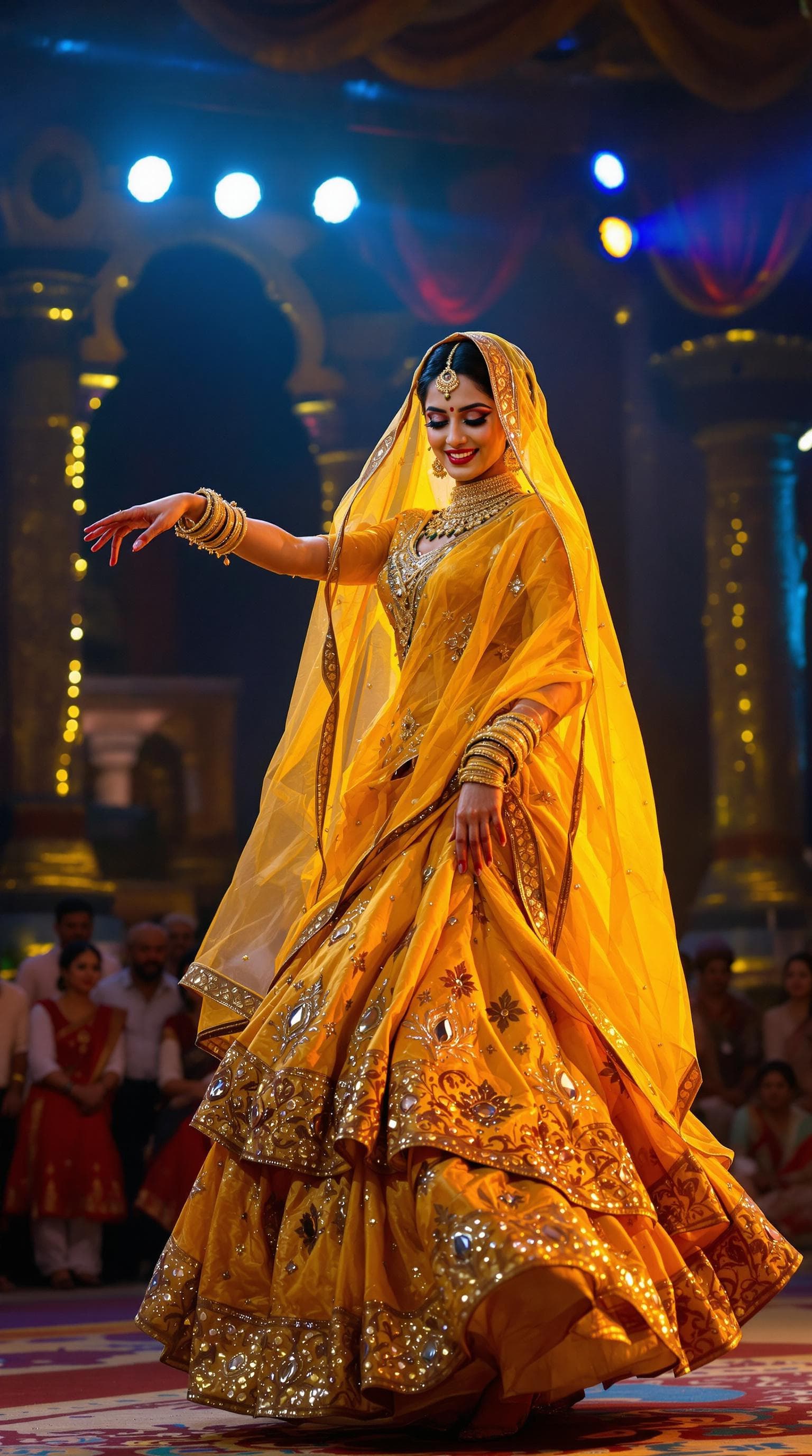 AI generated: Ultra HD 8K Realistic Image Prompt:
"A traditional Rajasthani woman performing a mesmerizing dance o...