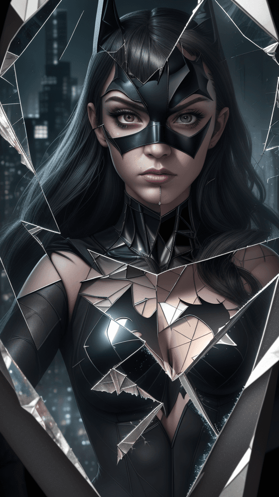 AI generated: highres,ultra-detailed,realistic,(best quality,8k,16k,masterpiece:1.2),shattered glass,mirror shards...