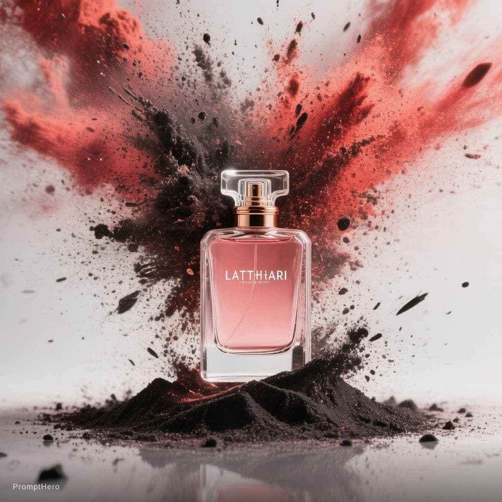 AI generated: quiero que realizame una Fotografía publicitaria premium de perfume, formato vertical 1080x1350 px, ...