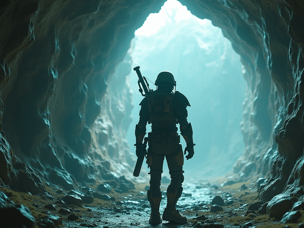 AI generated: A futuristic mutant soldier wearing reinforced combat armor, equipped with a neural disruptor. They ...