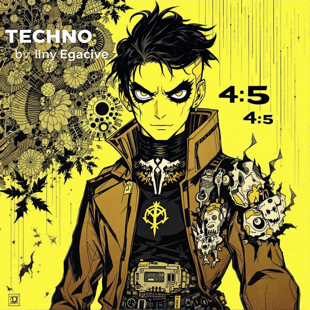 AI generated: techno --  - --ar 4:5 - 
