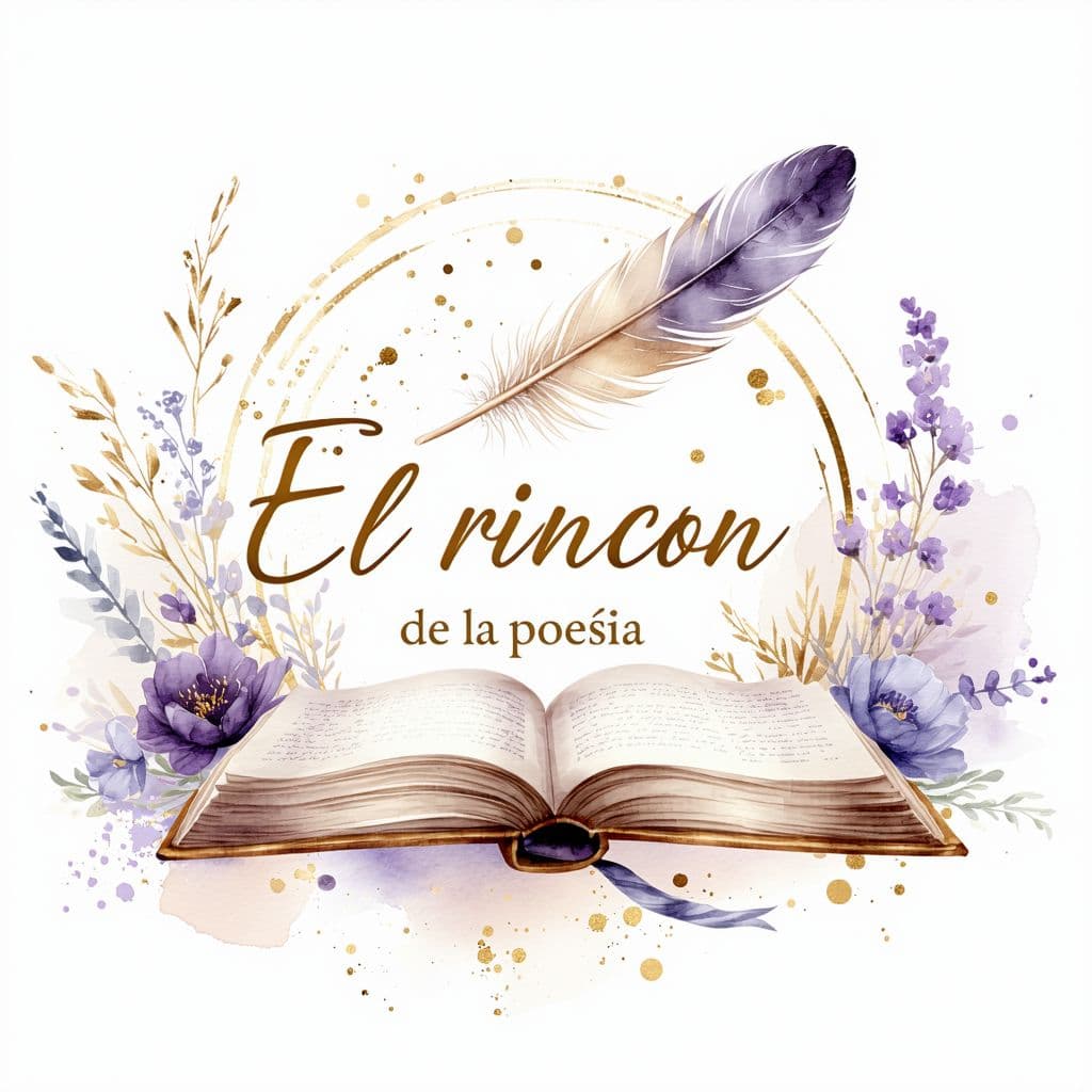 AI generated: A sophisticated and elegant logo design for a YouTube channel named 'The Poetry Corner' (Spanish: 'E...
