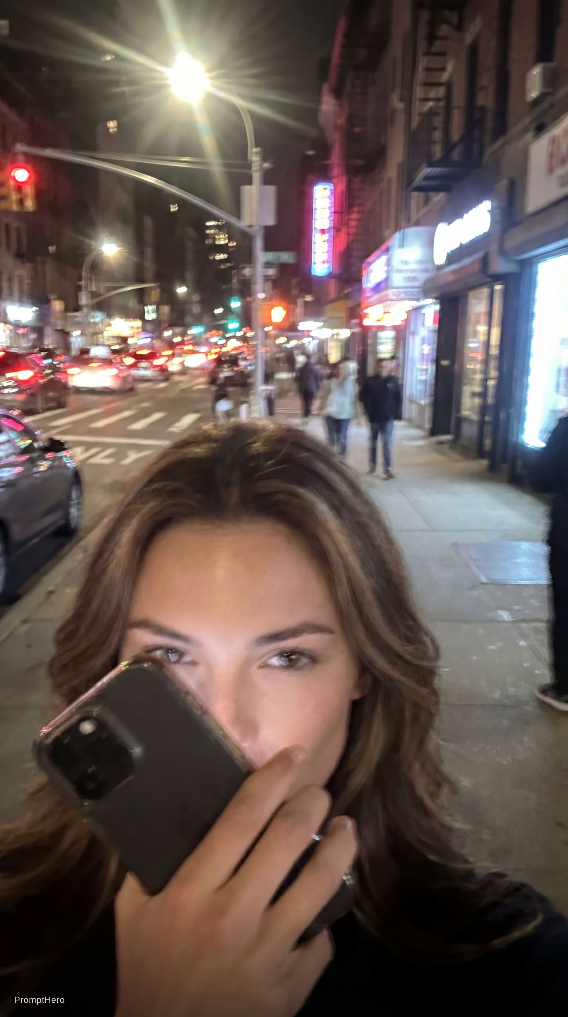 AI generated: Gen photo of extremely ordinary and unremarkable iPhone selfie,with no clear subject or sense of com...