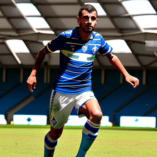 AI generated: Cruzeiro esporte clube minas gerais, futebol, jogando