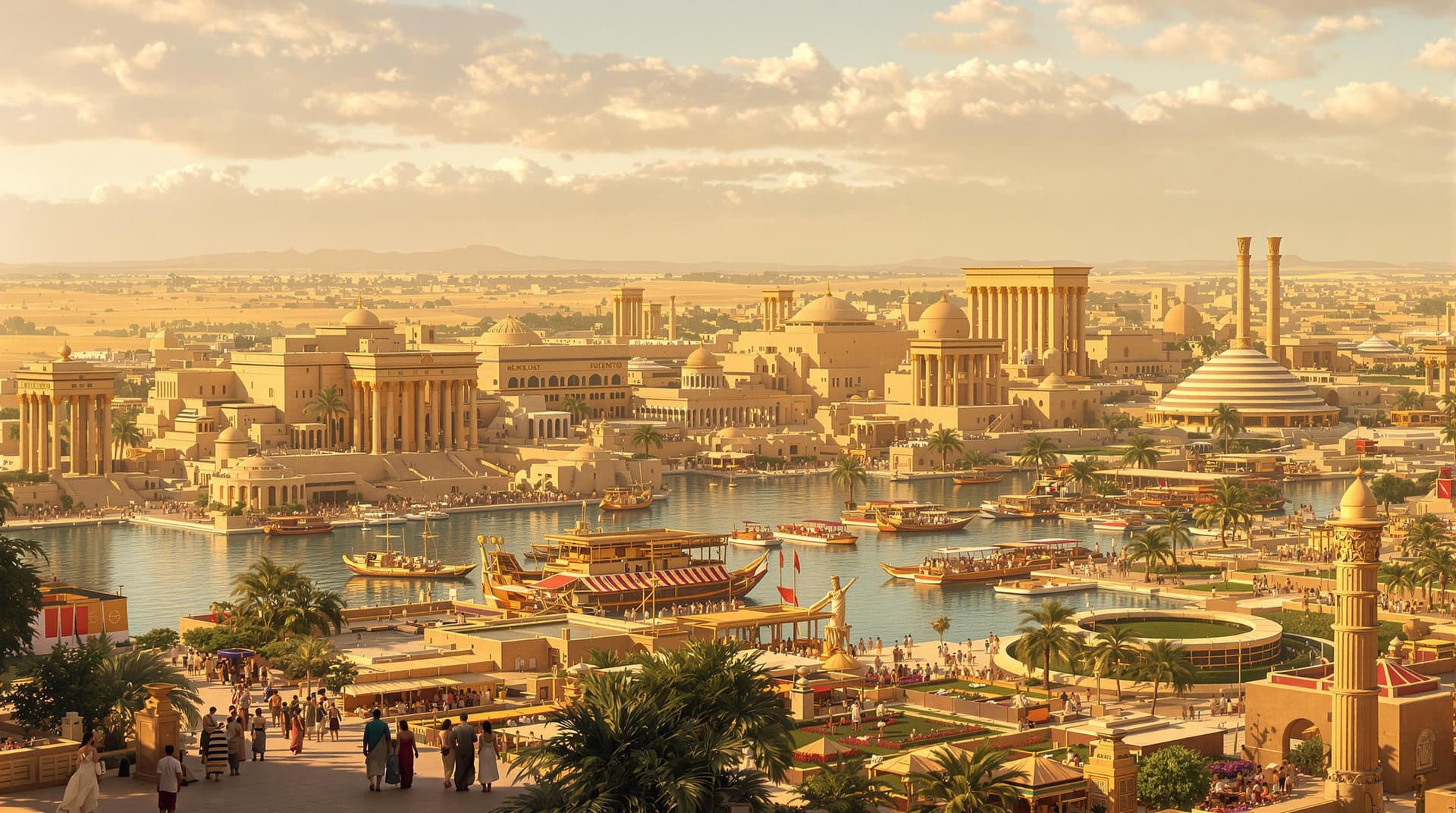 AI generated: The year is 300 BC (all people with ancient egyptian etire)
- The ancient Egyptian capitol of Memphi...