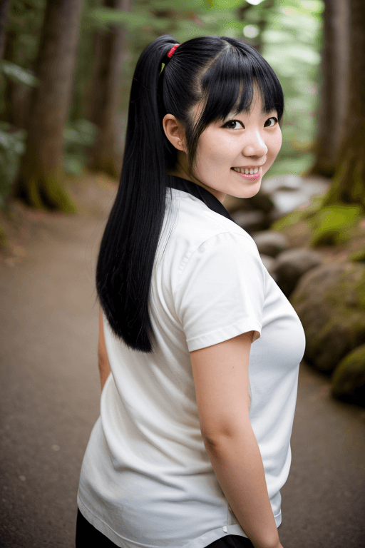 AI generated: Taken pictures with ultra wide lens camera, high angle shot, camera shot fullbody human object, vari...