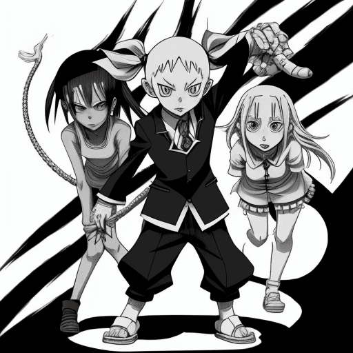 AI generated: manga soul eater Asura