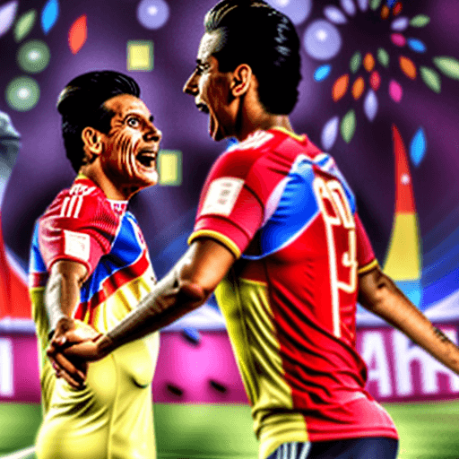 AI generated: partido Perú vs Colombia en la web de Movistar
