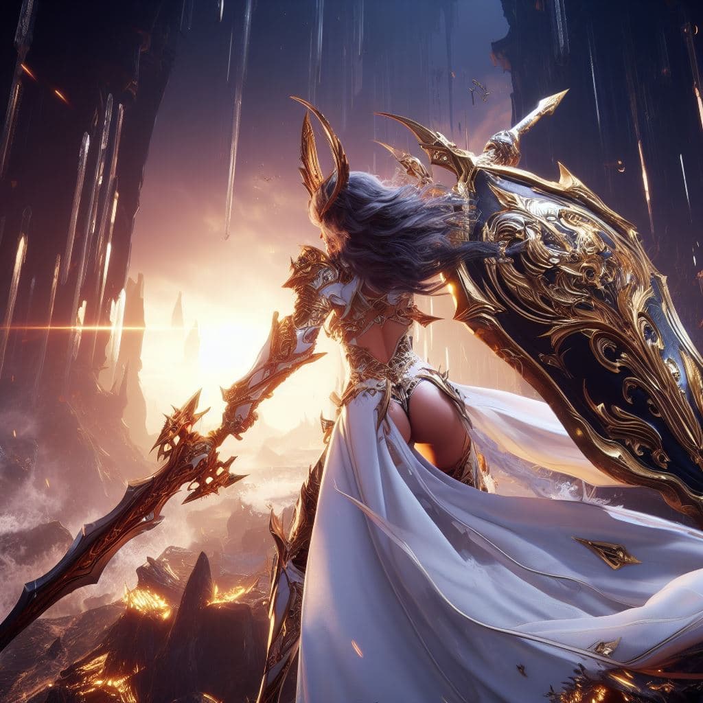AI generated: full-length, best quality, unreal engine, ultimate detailed, fantasy character, extreme badass warri...