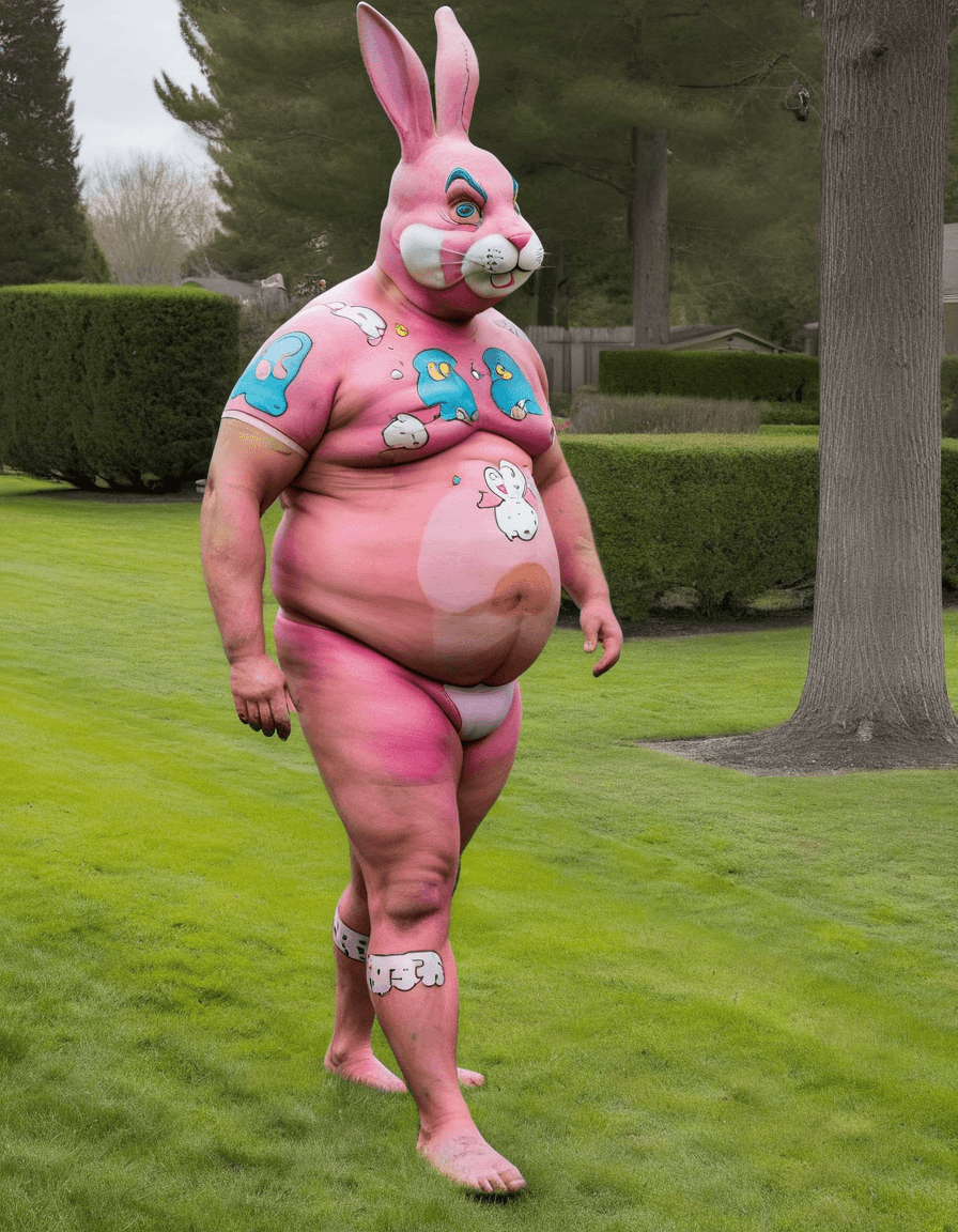 AI generated: easter bunny is here