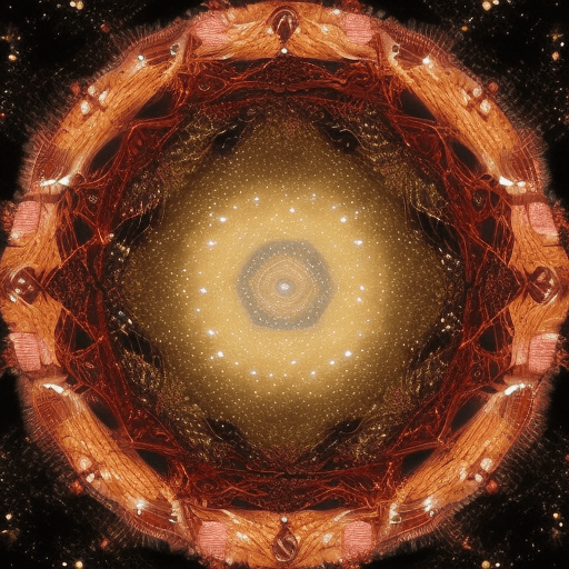 AI generated: In the midst of a starry night, the moon glows high above, casting a luminous beam of light onto the...