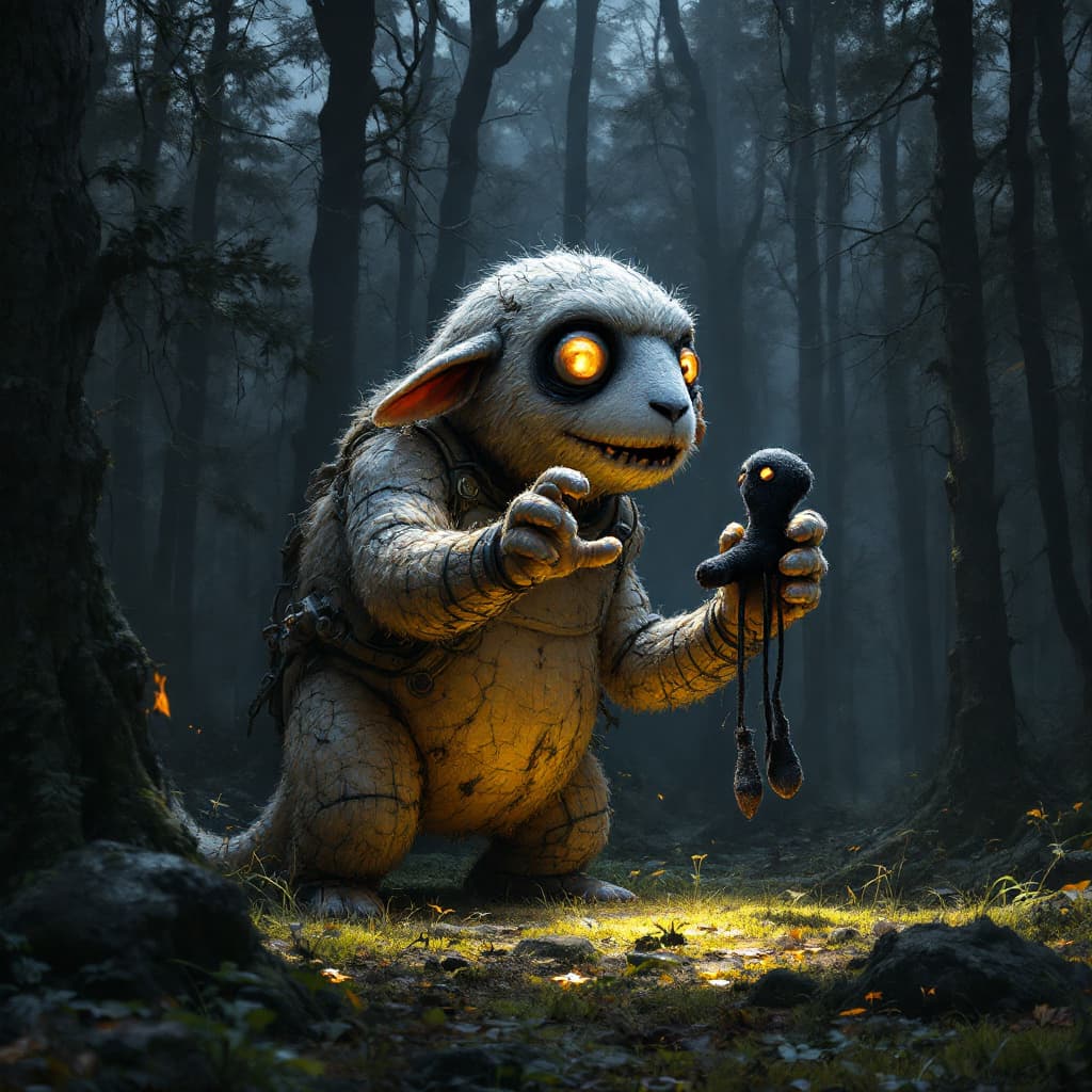 AI generated: kreiere ein bild wie ein Schimpanse vor einen großen waschmaschine steht, aus der geöffneten trommel...