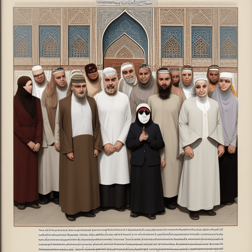 AI generated: Muslims before