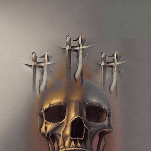 AI generated: create a highly detailed and emotionally evocative still life artwork that depicts the souls in the ...
