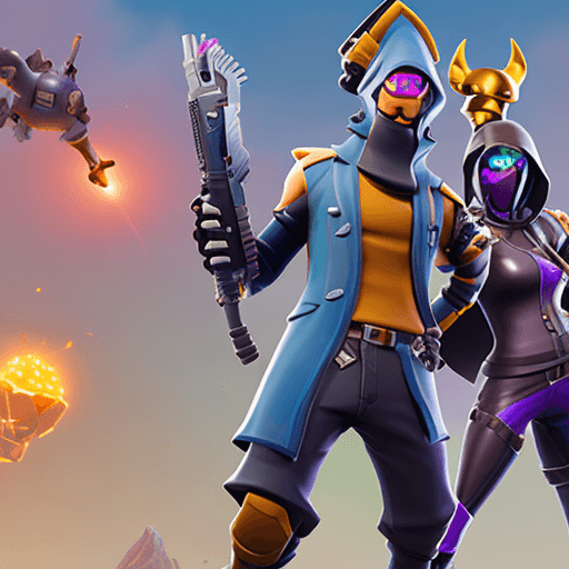 AI generated: computer hero fortnite skin
