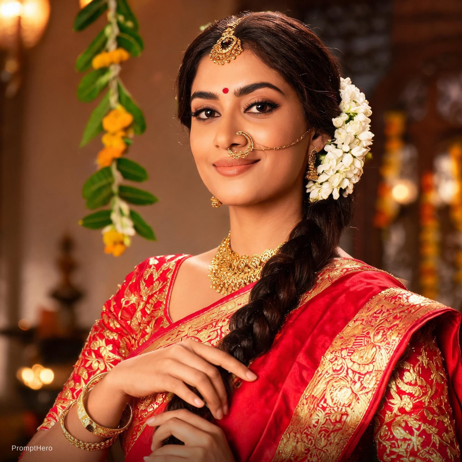 AI generated: a  indian beautifull lady