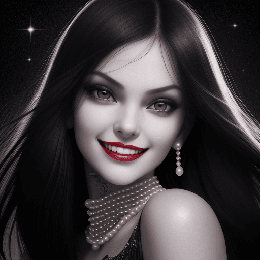 AI generated: beautiful girl, an evil grin on her face there is an atmosphere of horror and fear around, you can s...