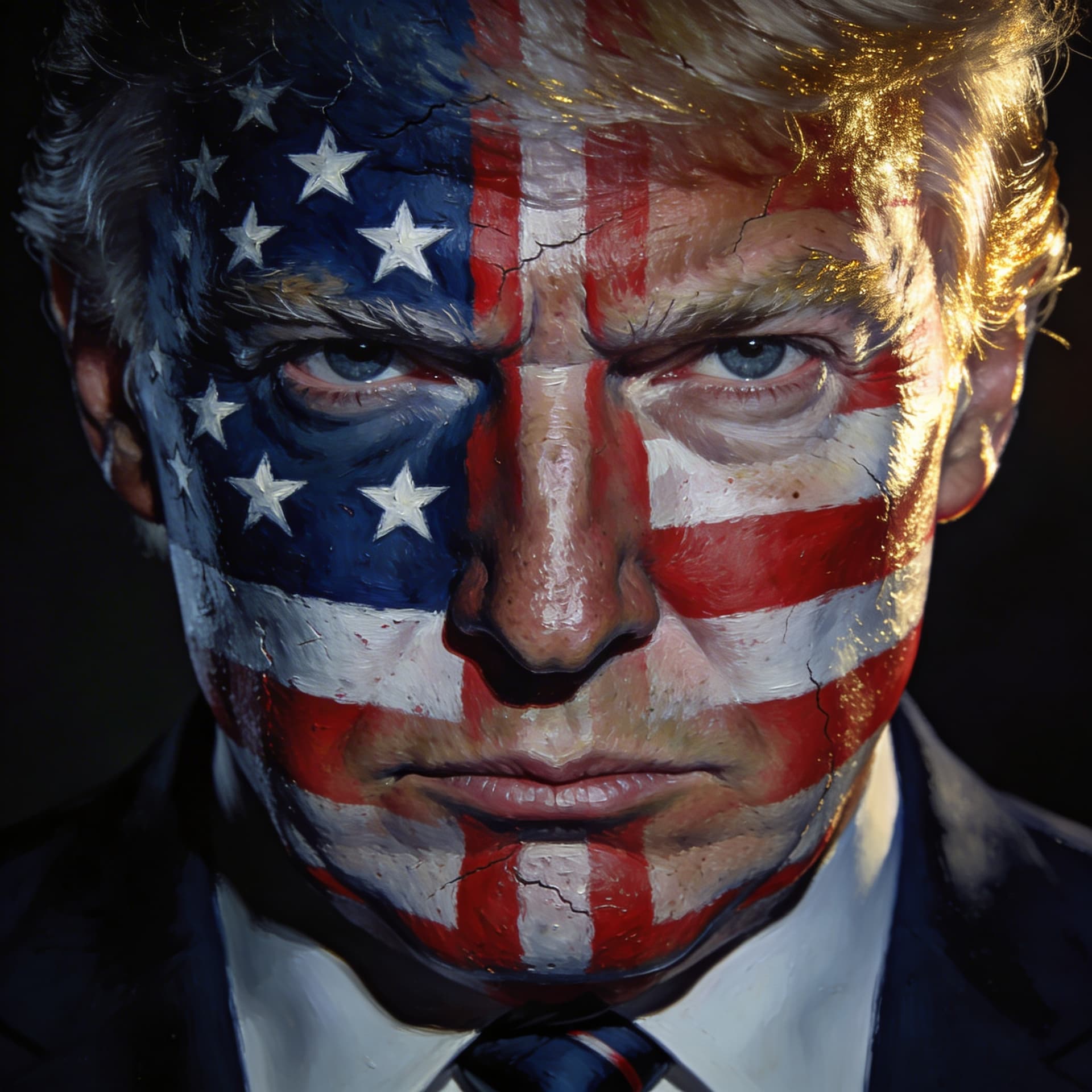 AI generated: Ultra-detailed hyper-realistic political portrait designed specifically for a 720x1600 vertical smar...