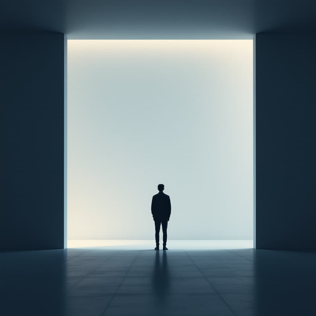 AI generated: contemporary, minimalist, wide, one subject, centered, digital illustration, wide angle, head-on, lo...