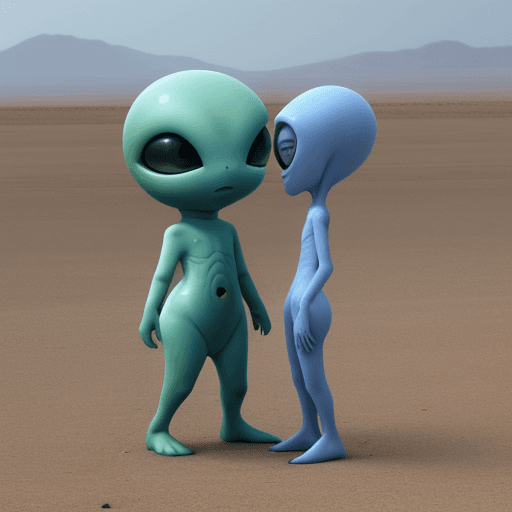 AI generated: real alien meeting 
