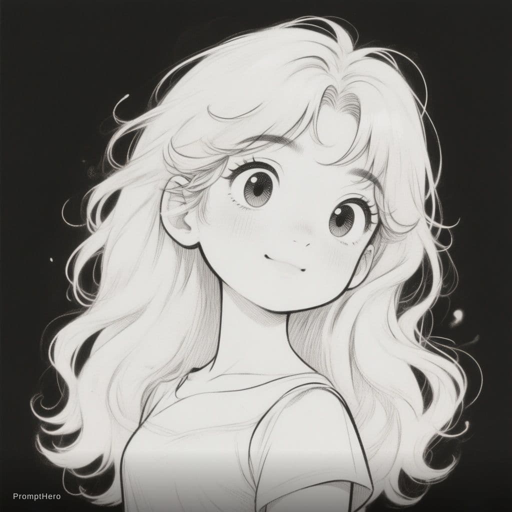 AI generated: black and white Line drawing