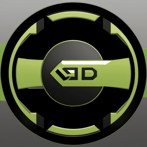AI generated: Nvidia logo with changes in colors