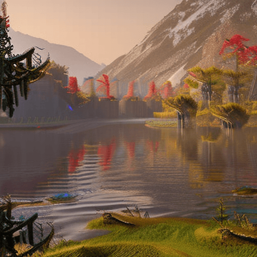 AI generated: hyper realistic high detail raytracing octane render. Foggy Sea of Darkness. Brightly beautiful. Mar...