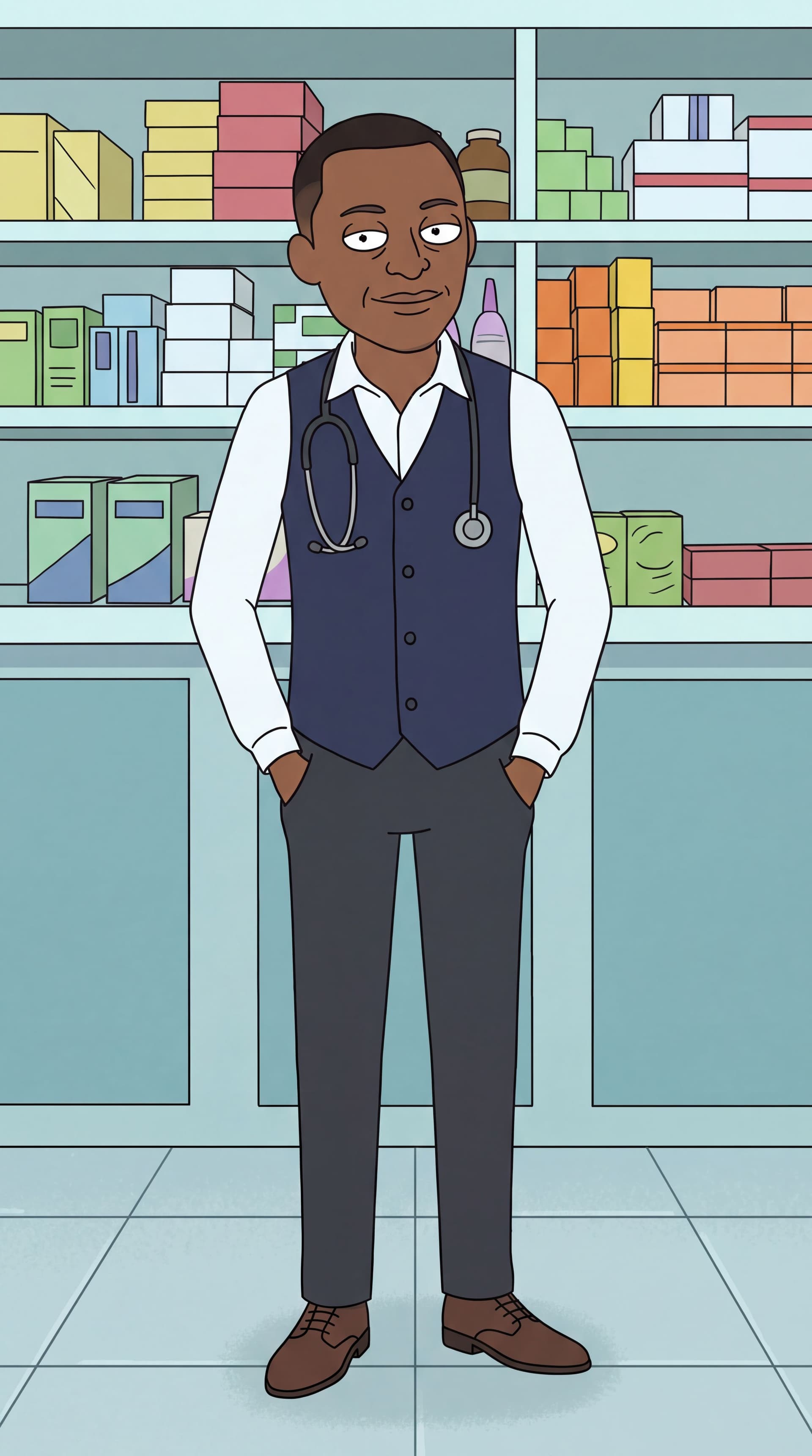 AI generated: Generate full-body cartoon characters in the iconic Rick and Morty animation style. 
