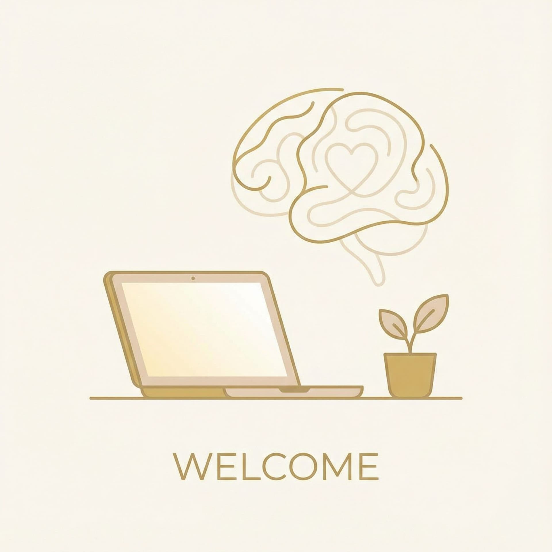 AI generated: Minimalist 2D flat vector illustration, welcoming and elegant. Color palette: Soft beige, cream, and...