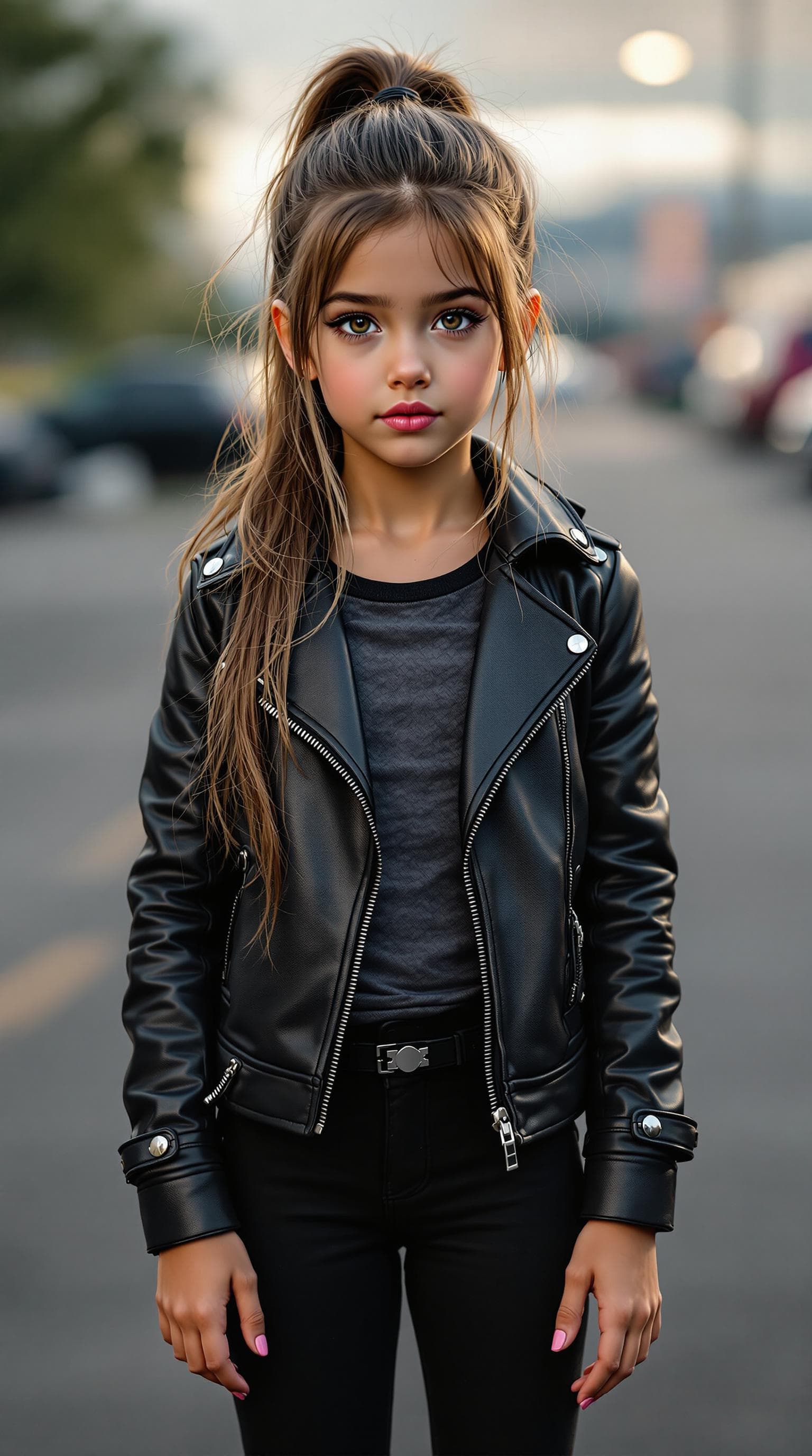 AI generated: a professional photo of a exceptionally beautiful girl in the world (age 7), (seven year old), highl...