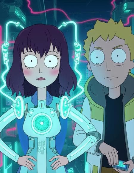 Rick and Morty Style - Flux Lora