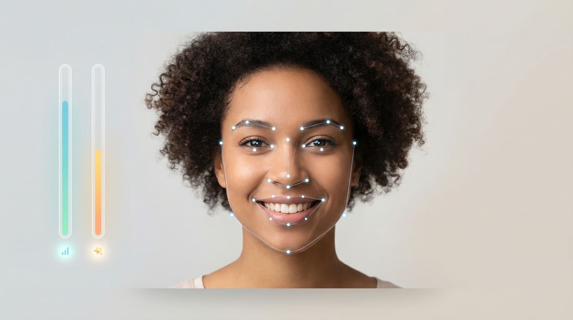 AI generated: Clean, modern thumbnail illustrating AI face analysis for dating profiles.
A well-lit portrait photo...