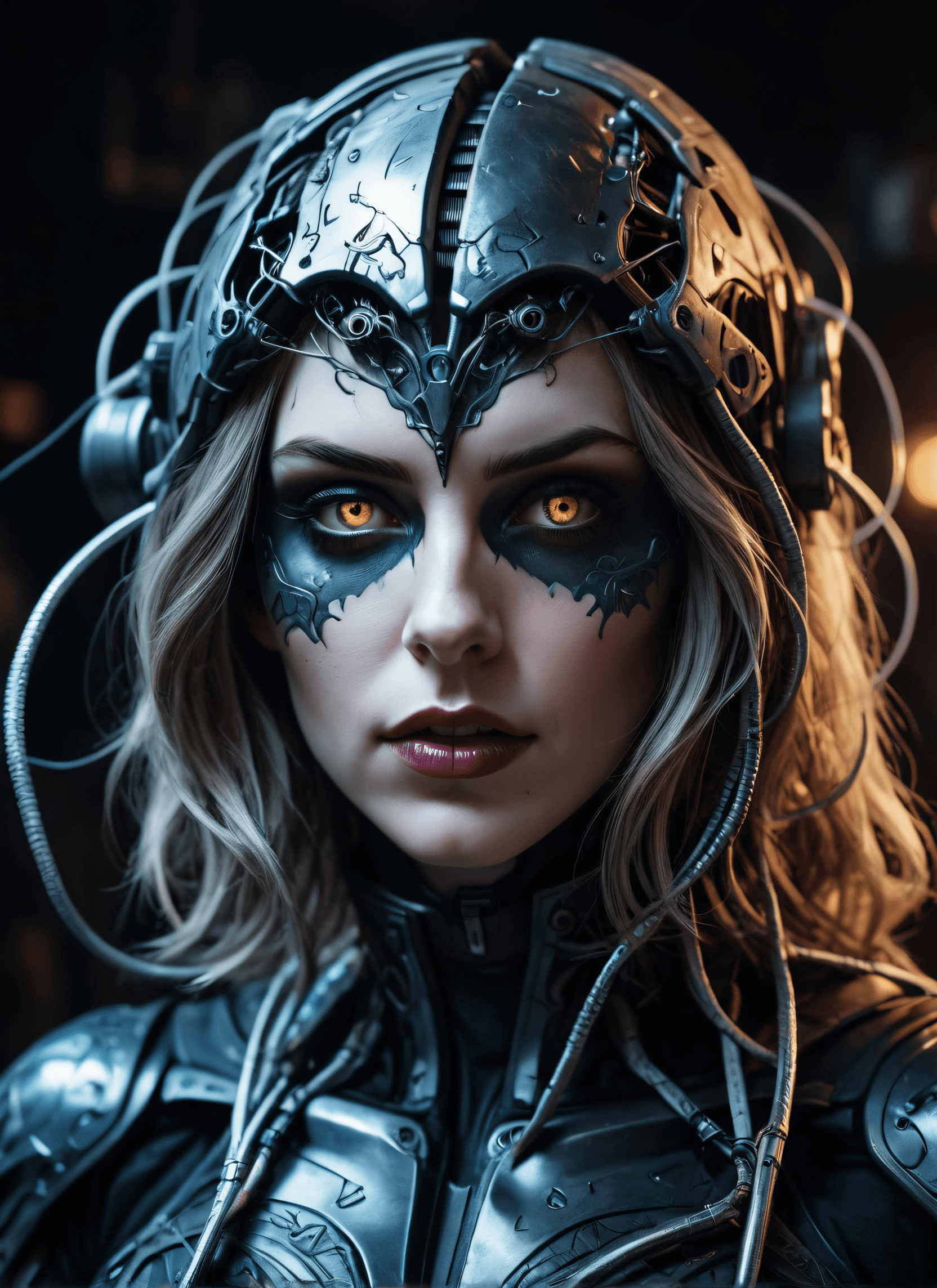 AI generated: concept art a brain connected with cable and computers,dreamlike,hyperrealistic,8k,hyperdetailed,ste...