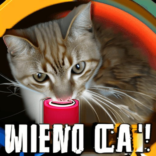 AI generated: cat eat