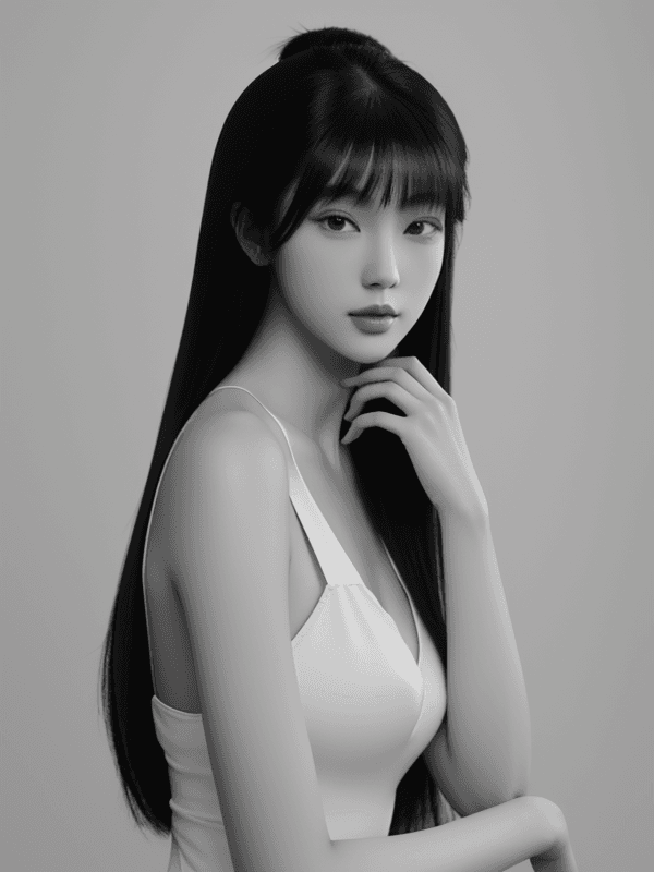 AI generated: breathtaking an asian girl,aubrey beardsley,. award-winning,professional,highly detailed,from_side