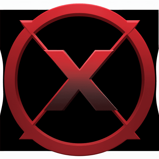 AI generated: hyperrealistic logo of the word "YBA", red color, black background