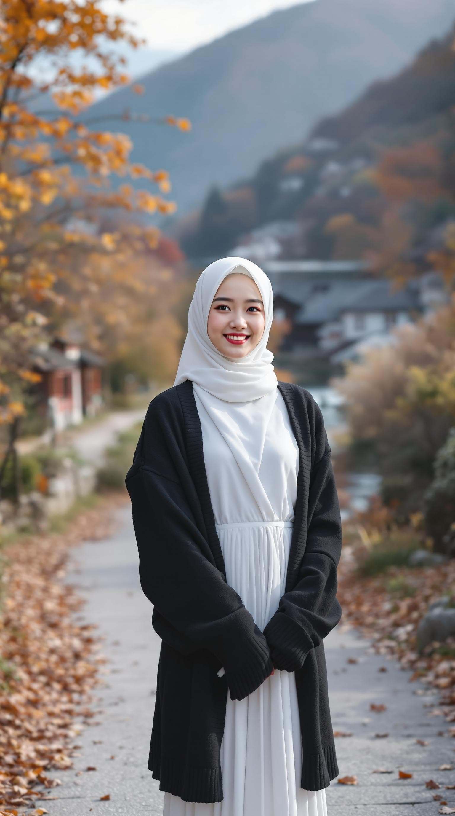 AI generated: realistic, japanese girl, beautiful girl, ulzzang face, shot front middle, upper body, happy, white ...