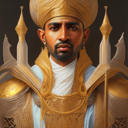 AI generated: a beautiful close - up of ibrahim @ibinsta on instagram, digital art by j. c. leyendecker, vibrant c...