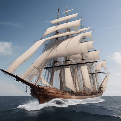 AI generated: Photo of a ultra realistic sailing ship,=