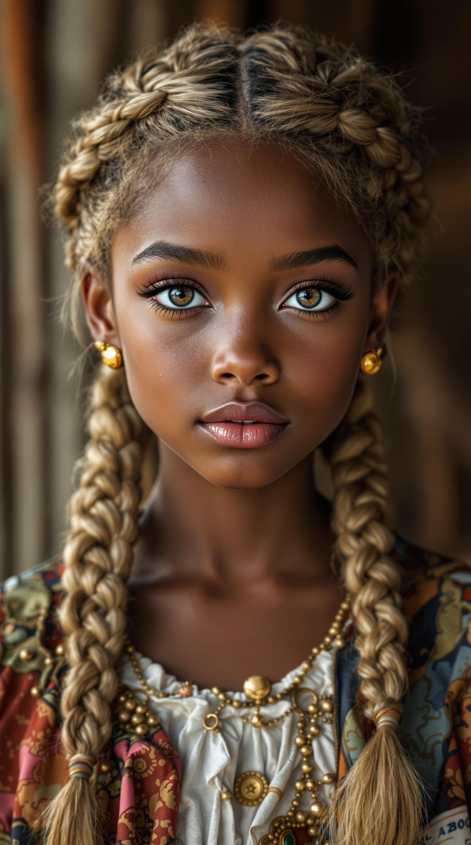 AI generated: a professional photo of a exceptionally beautiful girl in the world (age 10), (ten year old), Britis...