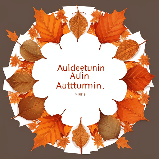 AI generated: An illustration of knolling autumn leaves in the style of autumn, the background is white, the overa...