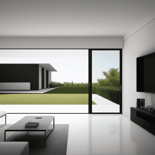 AI generated: Minimalism design villa