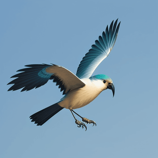 AI generated: beautiful bird flying picture